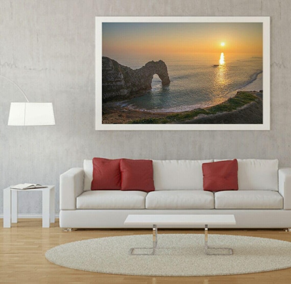 Durdle Door in Dorset 2 Canvas Wall Art Picture Print