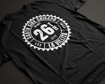 Chicago Shirt - LITTLE VILLAGE 26th Street Badge - Chicago Pride • Various Colors • Short-Sleeve Unisex T-Shirt