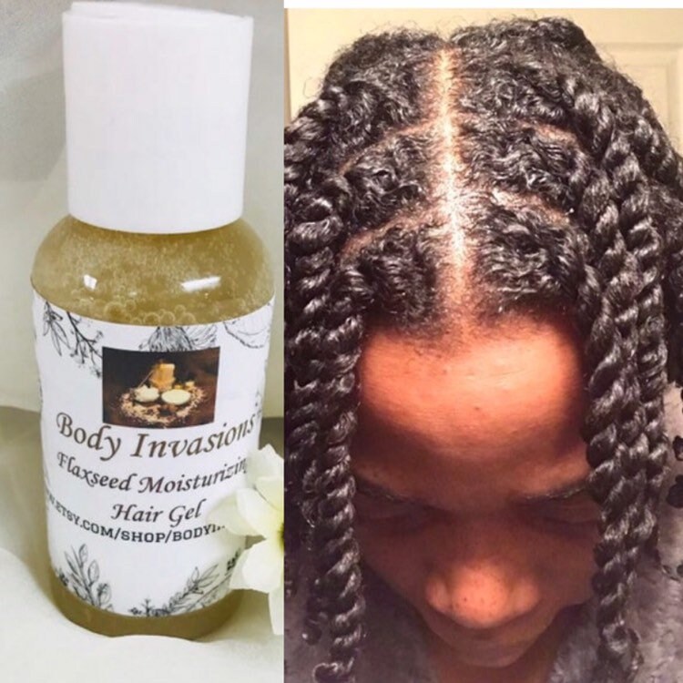 Flaxseed Moisturizing Hair Gel Etsy