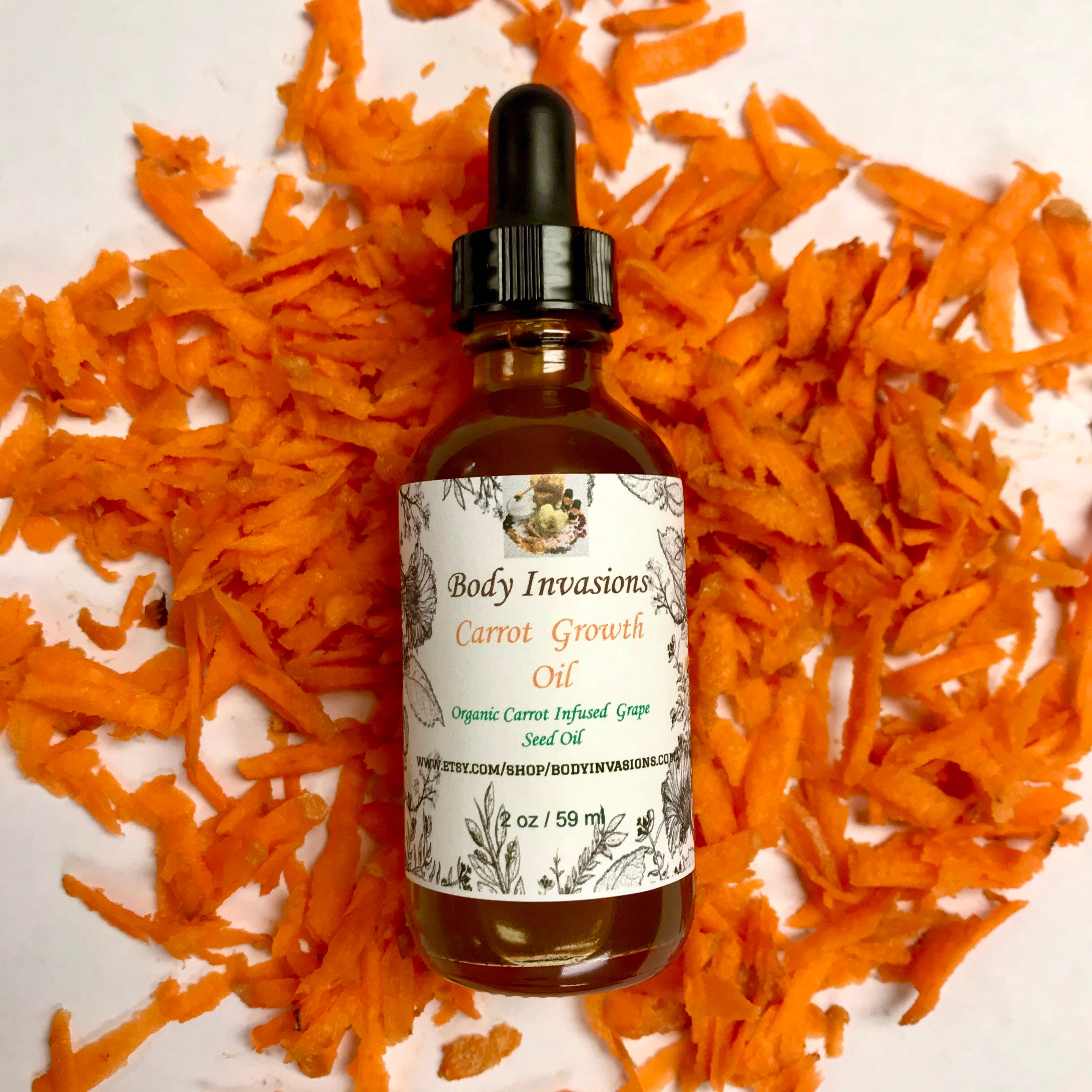 Carrot Hair Growth Oil Etsy