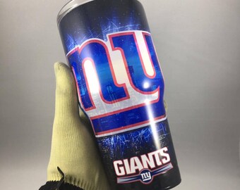 New York Giants 30oz Tumbler personalize wrap skin