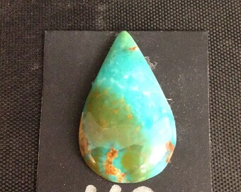 Kingman Turquoise/Poly-chrome/ Two-tone turquoise/ Free Form Cabochon/ Not backed/Arizona turquoise/southwestern/ 10 carats/tcff42