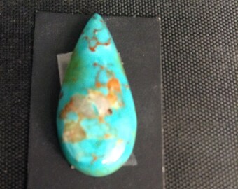 Kingman Turquoise/Poly-chrome/ Two-tone turquoise/ Free Form Cabochon/ Not backed/Arizona turquoise/southwestern/ 10.5 carats/tcff27