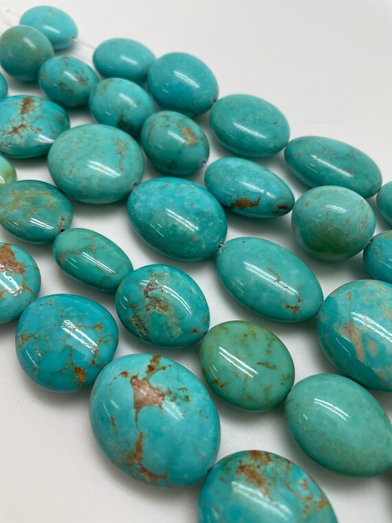 Kingman Turquoise XL Uncalibrated Nugget Beads Sold by Etsy