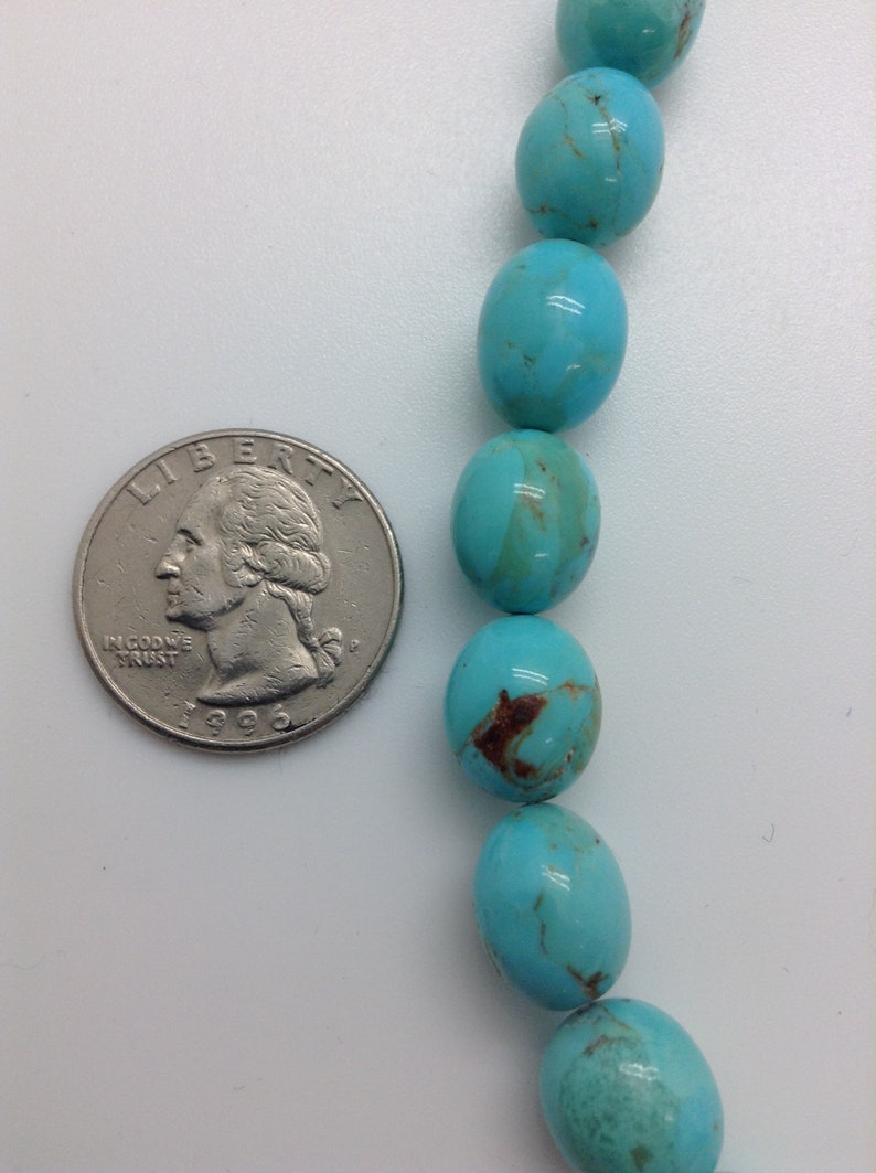 bead sizeArizona turquoise 16 strandDIY JewelrySouthwestern TSCN1 Kingman Turquoise calibrated nuggetsPotato shape 10x12 mm avg