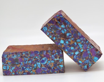 Mohave Purple, Bronze & Kingman Turquoise Spotted Brick