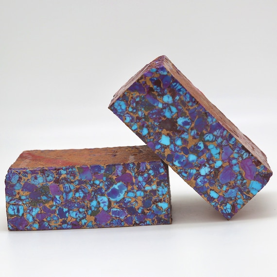 Mohave Purple Bronze Kingman Turquoise Spotted Brick Etsy Canada