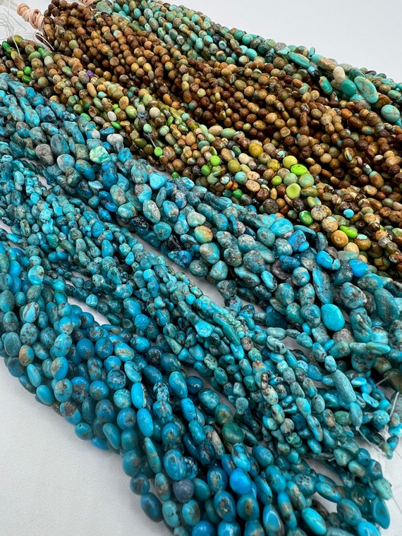 Kingman Turquoise Clearance Beads Bundles - Sold by Bundle of 10 Strands - PP1