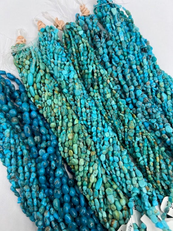 Kingman Turquoise Clearance Beads Bundles - Sold by Bundle of 10 Strands - PP2