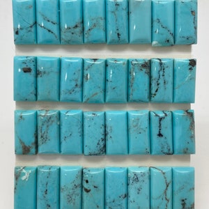 8x16mm RECTANGLE - Kingman Turquoise Calibrated Cabochons - Sold ...
