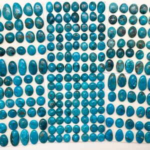 Kingman Turquoise Freeform Cabochon Cards/ Cut To Yield/ Sold Individually/ Group 9