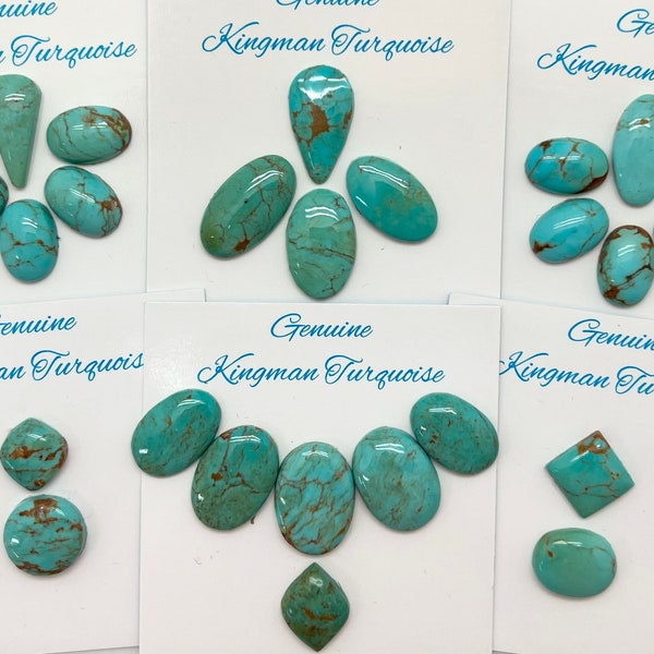 Kingman Turquoise Suites/ Freeform Cabs/ Sold Individually/ Group 27