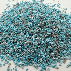 Natural Blue Kingman Turquoise Rough Floor Chips