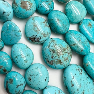 Kingman Turquoise XL Uncalibrated Nugget Beads - Sold by Strand - Group 1
