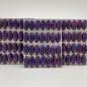 Mohave Purple 7x14mm Oval Cabochons/ Calibrated Cabs/ Sold Individually/ Sold by Full Card