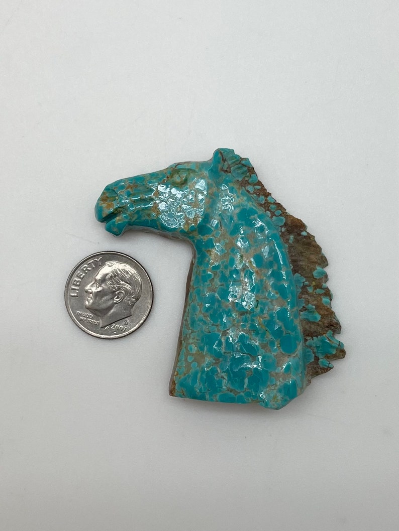 Kingman Turquoise Horse Carvings Sold Individually Group 2 Etsy