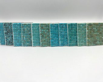 4mm ROUND - Kingman Turquoise Calibrated Cabochons - Sold Individually - Sold by Card - Stabilized, Natural Color