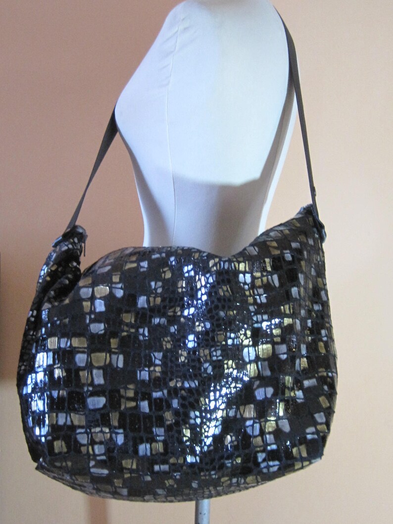 vegan shoulder bag shoulder bag handmade bag maxi bag in eco leather