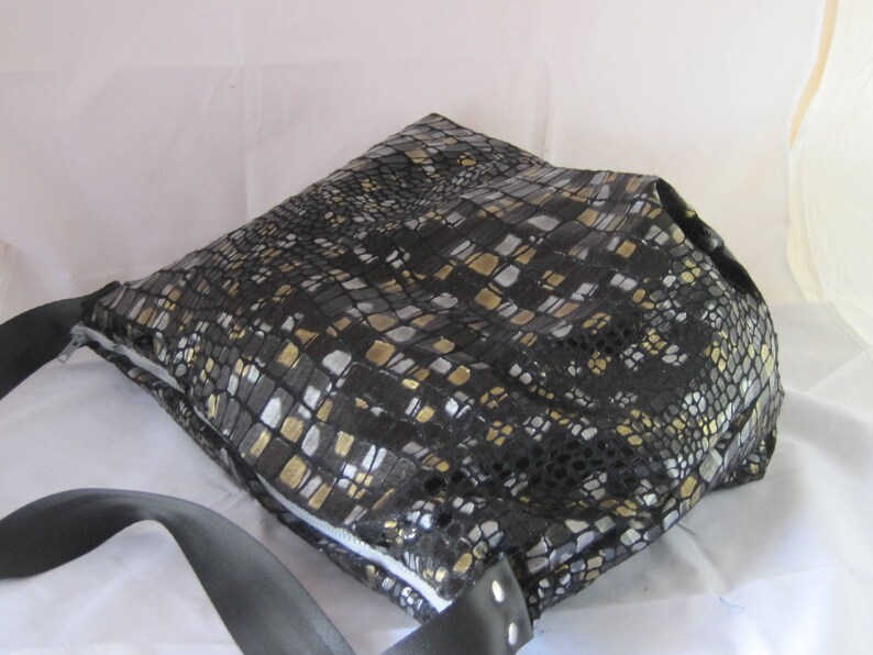 vegan shoulder bag shoulder bag handmade bag maxi bag in eco leather