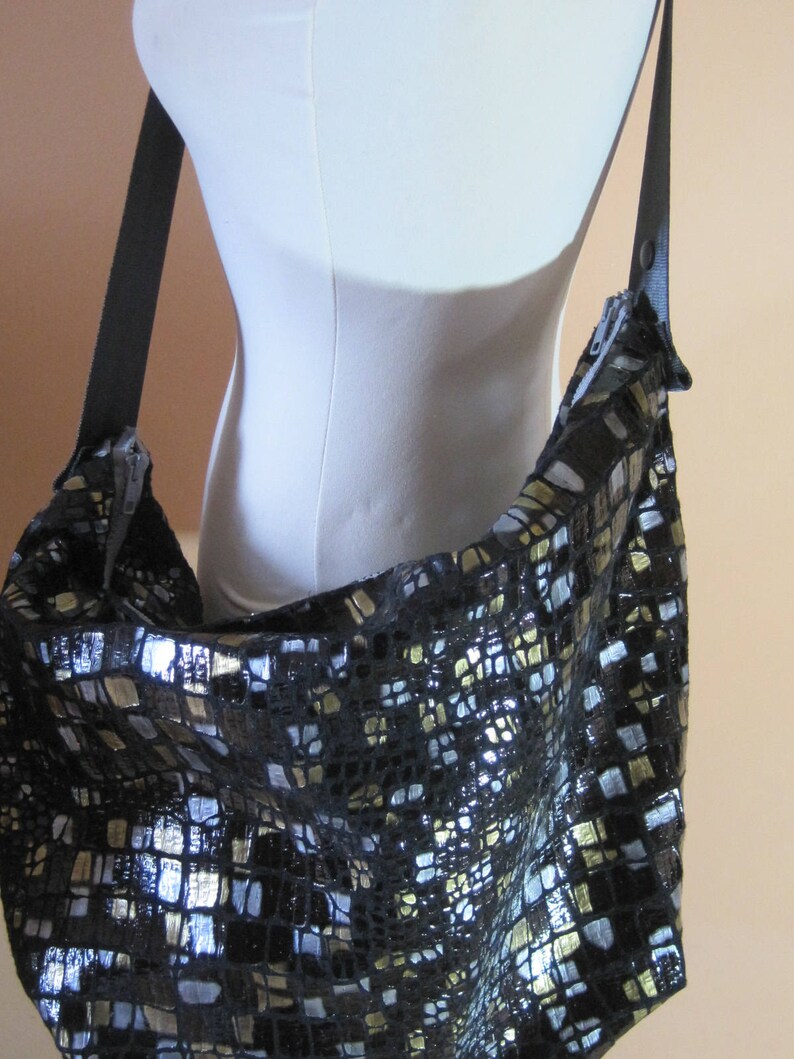 vegan shoulder bag shoulder bag handmade bag maxi bag in eco leather