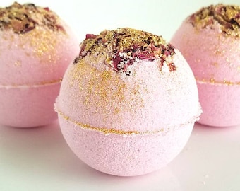 Rose Gold Bath Bombs, Wedding, Bridesmaid proposal, Bachelorette Party Favor Gifts, Stocking stuffers for mom, Christmas Gift for women