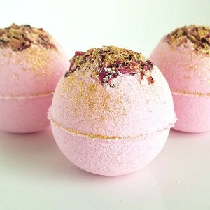 Rose Gold Bath Bombs, Wedding, Bridesmaid proposal, Bachelorette Party Favor Gifts, Stocking stuffers for mom, Christmas Gift for women