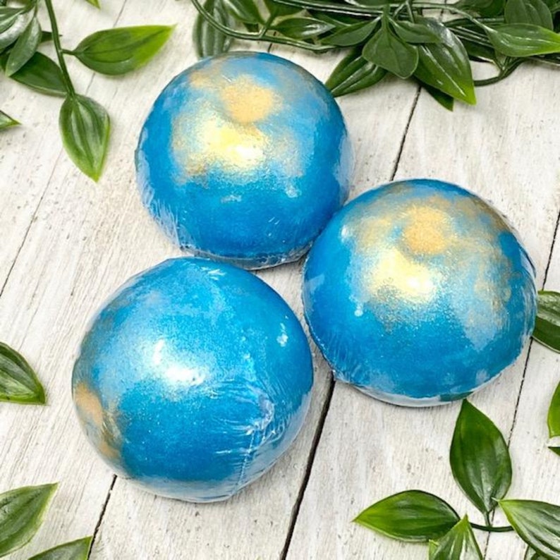 Mermaid Bath Bombs Teal Bath Bomb Blue Bath Bombs for Kids Etsy