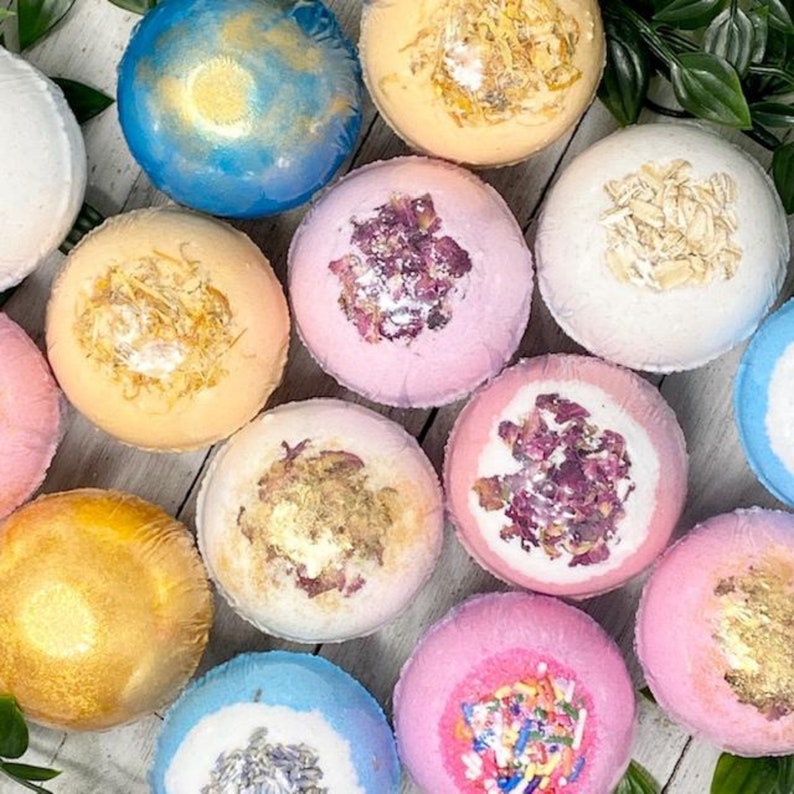 Mermaid Bath Bombs Teal Bath Bomb Blue Bath Bombs for kids Etsy