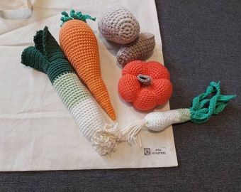 Set de légumes au crochet
