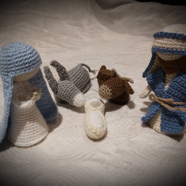 Mini Crèche de Noël au crochet