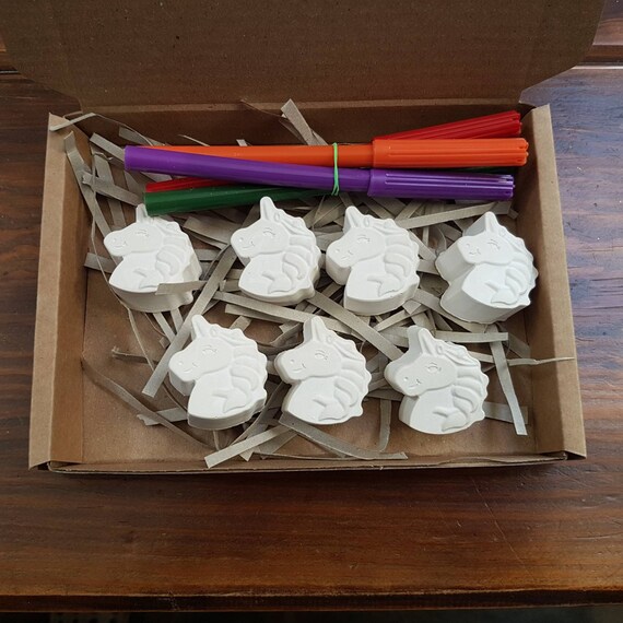 Paint Your Own Plaster Unicorns Kit. Handmade Ready to Colour Etsy UK