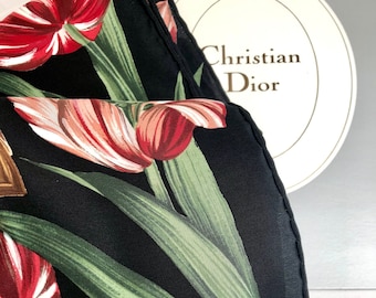 Vintage Christian Dior Silk Scarf with CD Gift Envelope - New old Stock