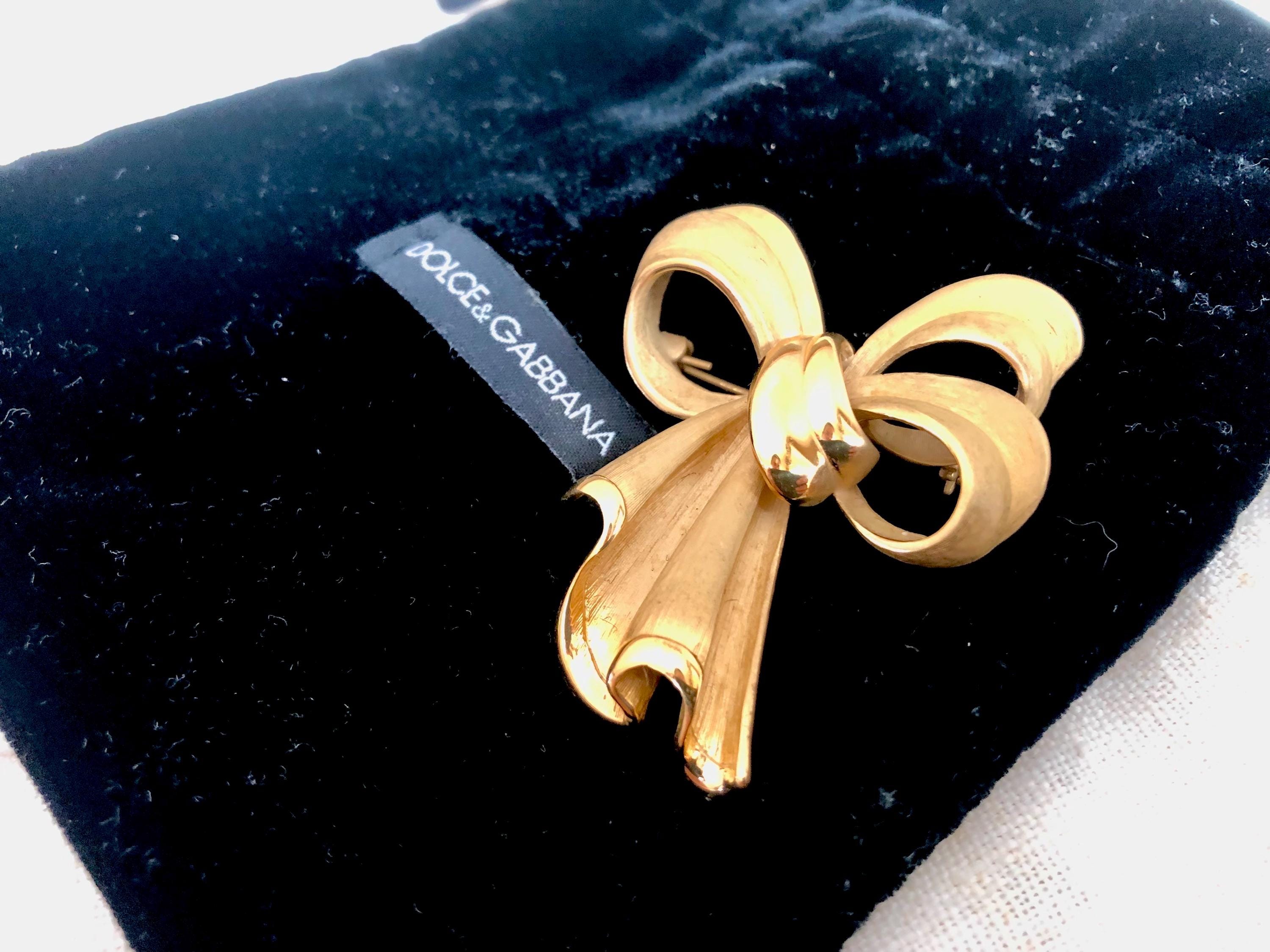 DOLCE & GABBANA ゴールドブローチ Dolce & Gabbana フローラル ブローチ | ゴールドトーン