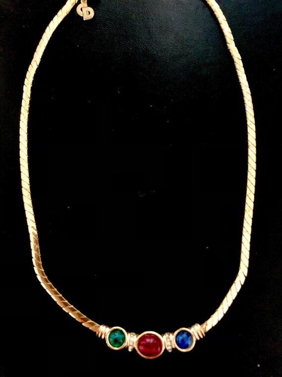 Christian Dior Cabochon Necklace