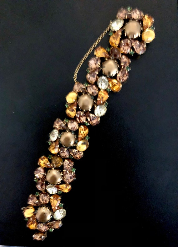 Kramer 1950s Rhinestone Bracelet