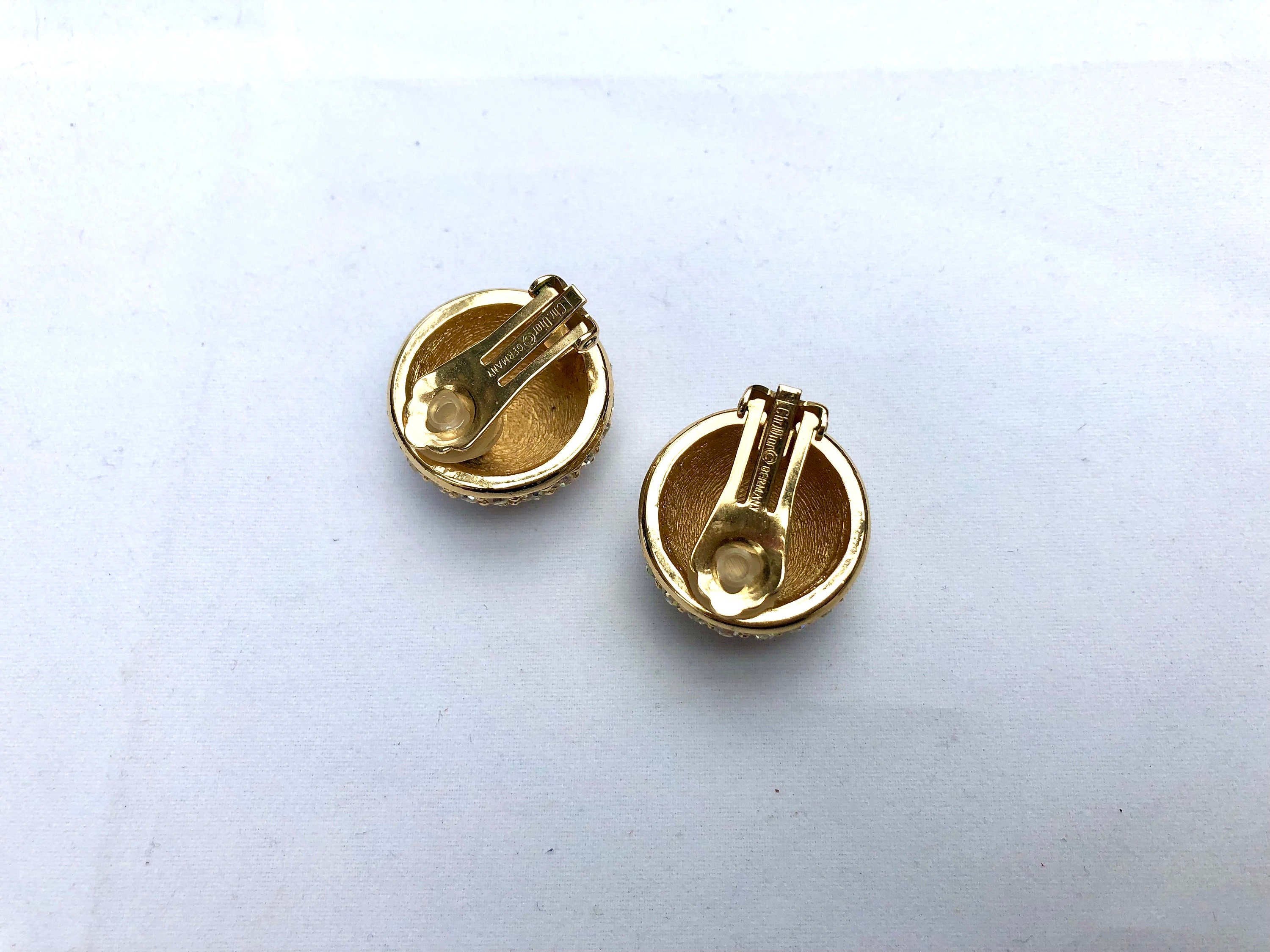 Vintage Christian Dior Rhinestone Designer Clip Earrings - Etsy Vintage Christian Dior Rhinestone Designer Clip Earrings - Etsy