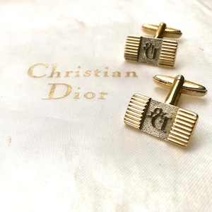 Vintage Christian Dior Cuff Links in CD box