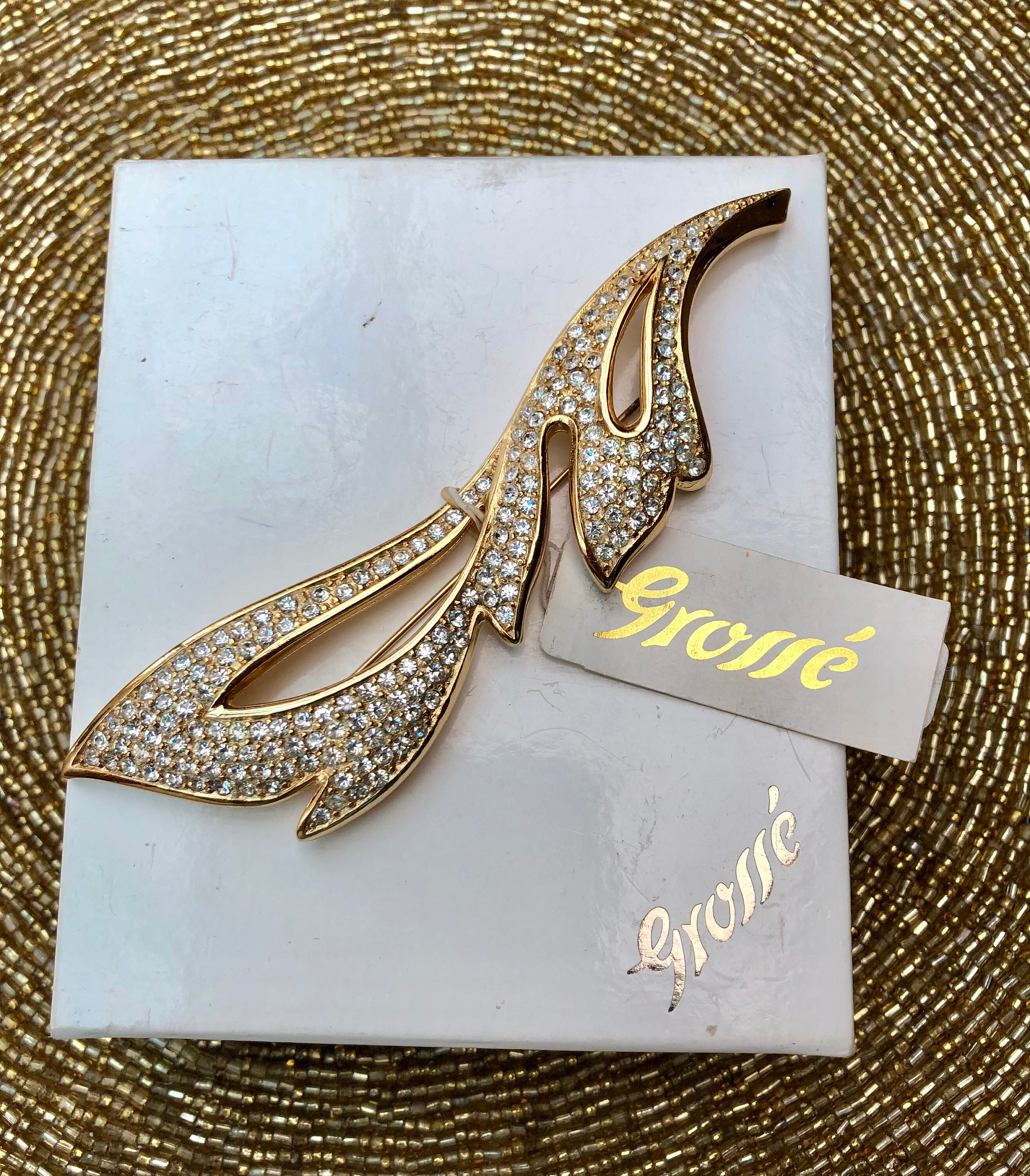 Vintage Grossé Large Brooch With Tags and Box - Etsy