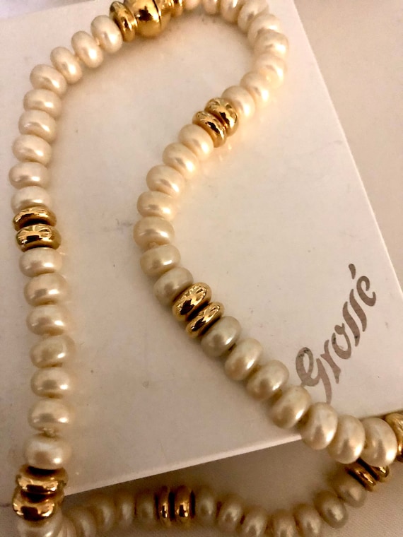 Grosse Glass Pearl Choker Necklace