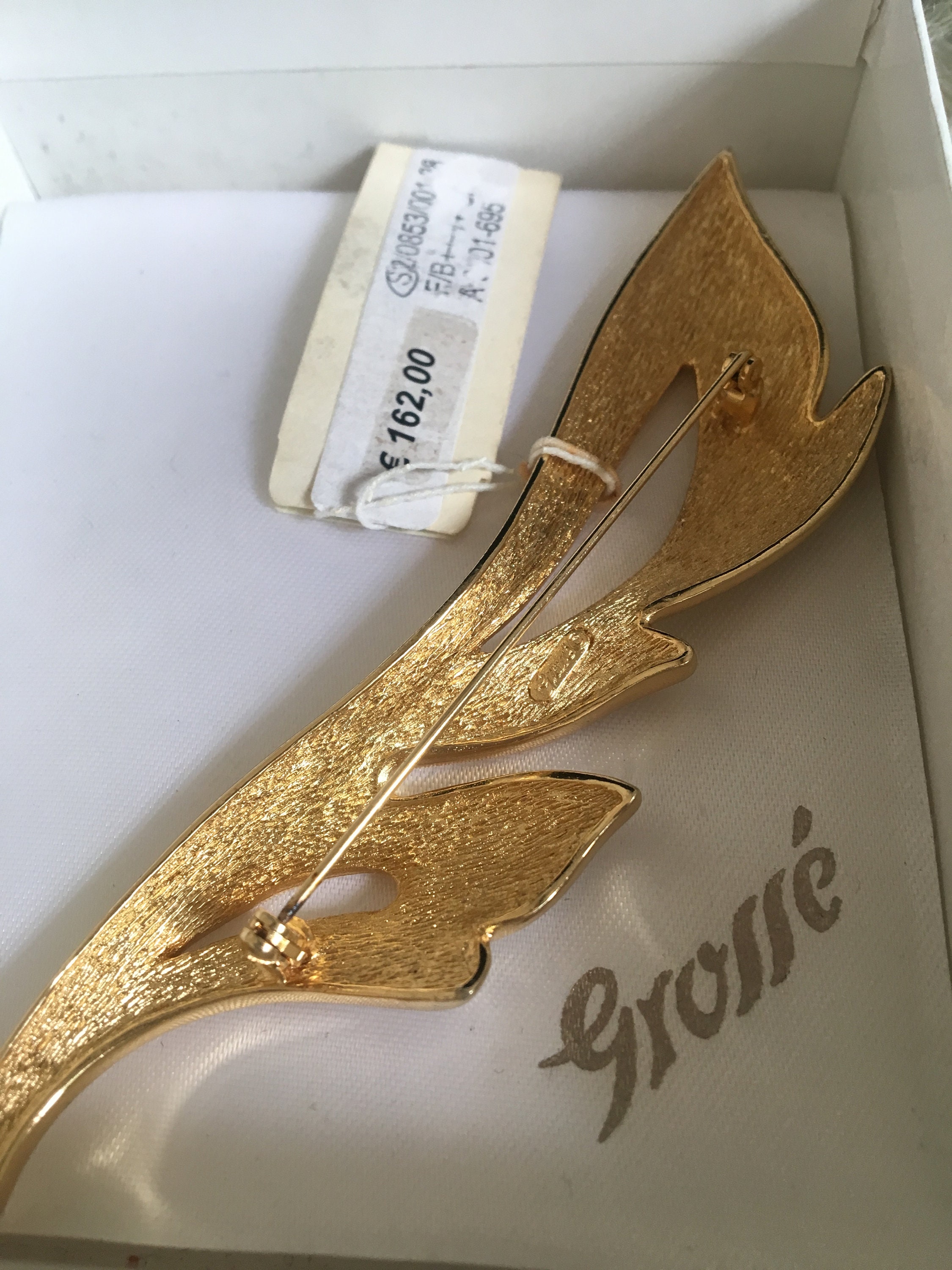 Vintage Grossé Large Brooch With Tags and Box - Etsy