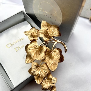 Christian Dior Leaf Brooch - Etsy