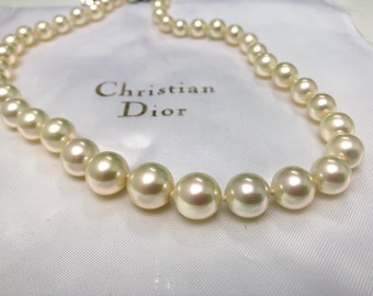 アクセサリー Christian Dior Leaf Rhinestone Necklace Christian Dior Lucite Leaf Rhinestone Pendant Necklace