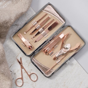 Copper Ladies Personalised Manicure Set - Mothers Day Gift - 18th Birthday Present - 7th Anniversary Gift - Copper Anniversary Gift