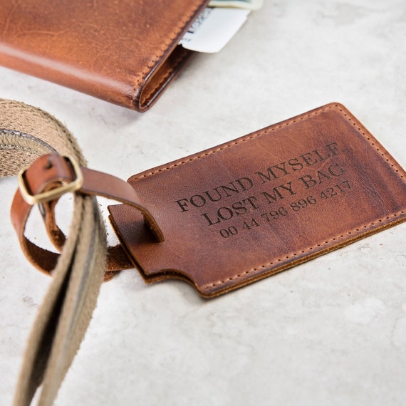 Leather Luggage Tag Luxury