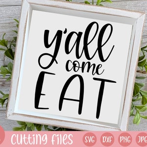 Vienen a comer svg / divertida cocina de granja svg / archivos cricut / archivos de silueta / svg png jpg eps dxf / signo divertido svg /