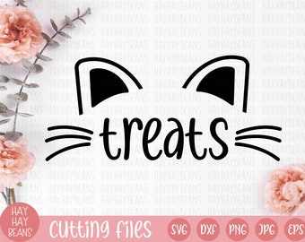 cat treats svg | kitty treats svg | cat treat jar design | cat svg | kitty svg | kitty treat jar svg | cricut dxf, svg, png, jpg, eps files