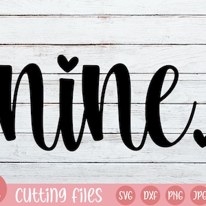 Neuf SVG | Neuvième anniversaire SVG | fille anniversaire svg | bday svg | fille d’anniversaire svg | Neuf ans svg | 9ème anniversaire svg fichier
