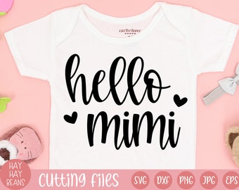 hello mimi svg | pregnancy announcement svg | baby announcement svg | pregnant svg | baby coming soon svg | baby svg | coming soon mimi svg