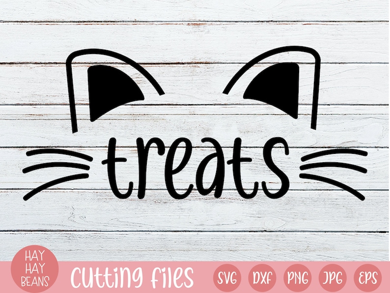 Cat Treats Svg Kitty Treats Svg Cat Treat Jar Design Cat Etsy