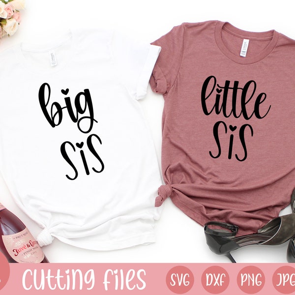 big sis svg | little sis svg | big little svg | sisters svg | sorority sisters svg | cricut files | sis svg | big sister | little sister